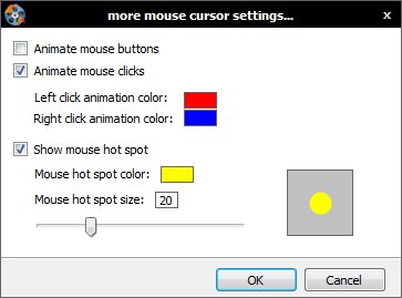 mouse cursor settings