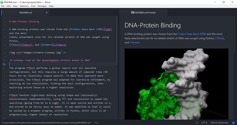 Atom screenshot