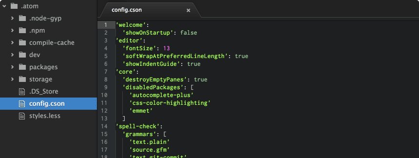 Atom Editor Screenshot