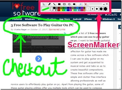 ScreenMarker UI