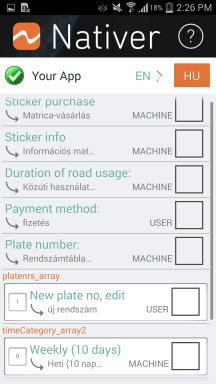 Strings of target app in Nativer